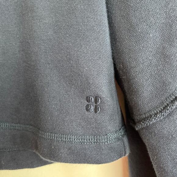 Sweaty Betty Women's Revive Lounge Half Zip Pullover Sweatshirt Size 4 Navy - Picture 2 of 8